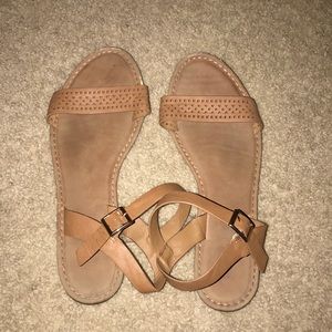 brown sandals